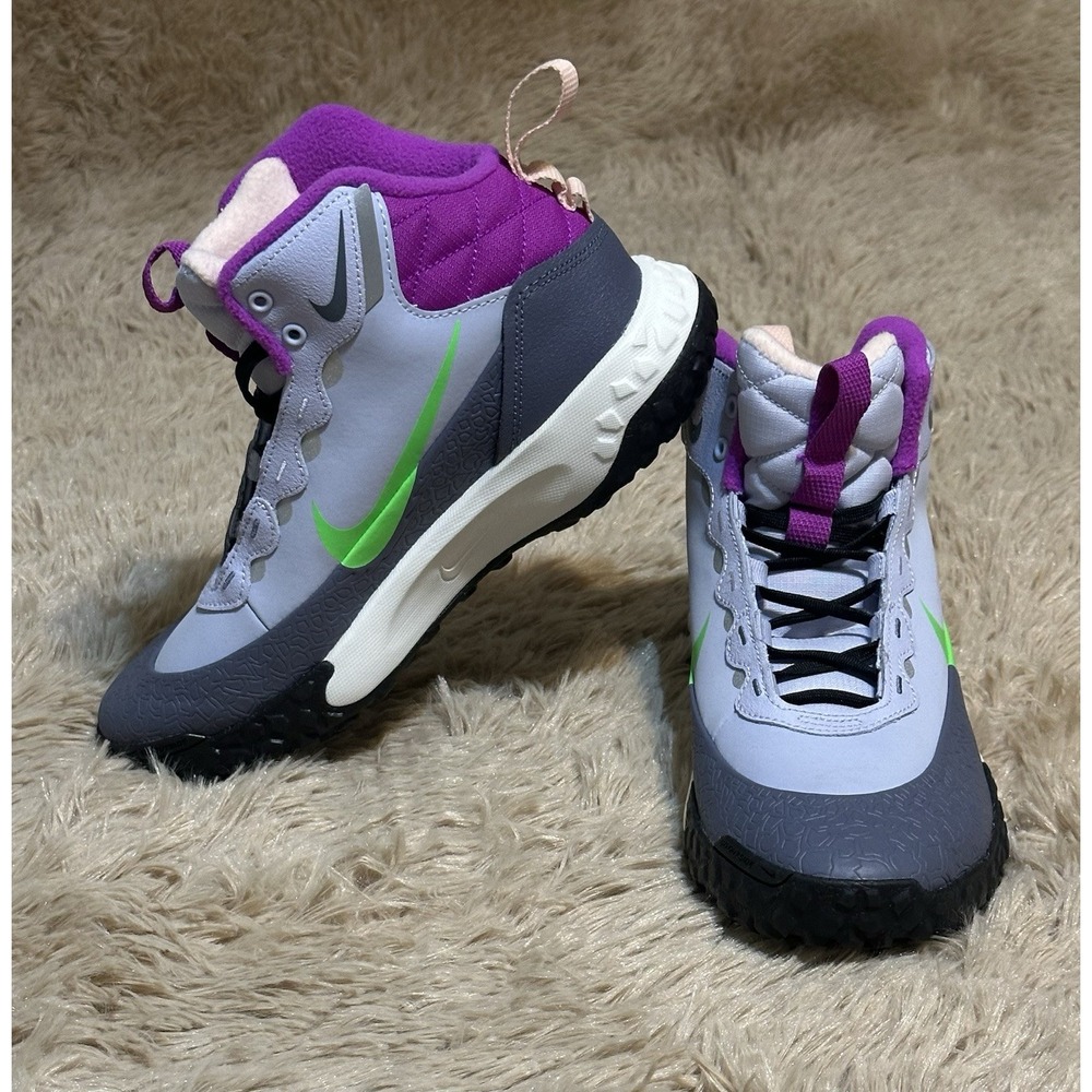 Nike Terrascout Big Kids Boots Size 6Y Ghost Purple Green NWB IH7683-002 NEW